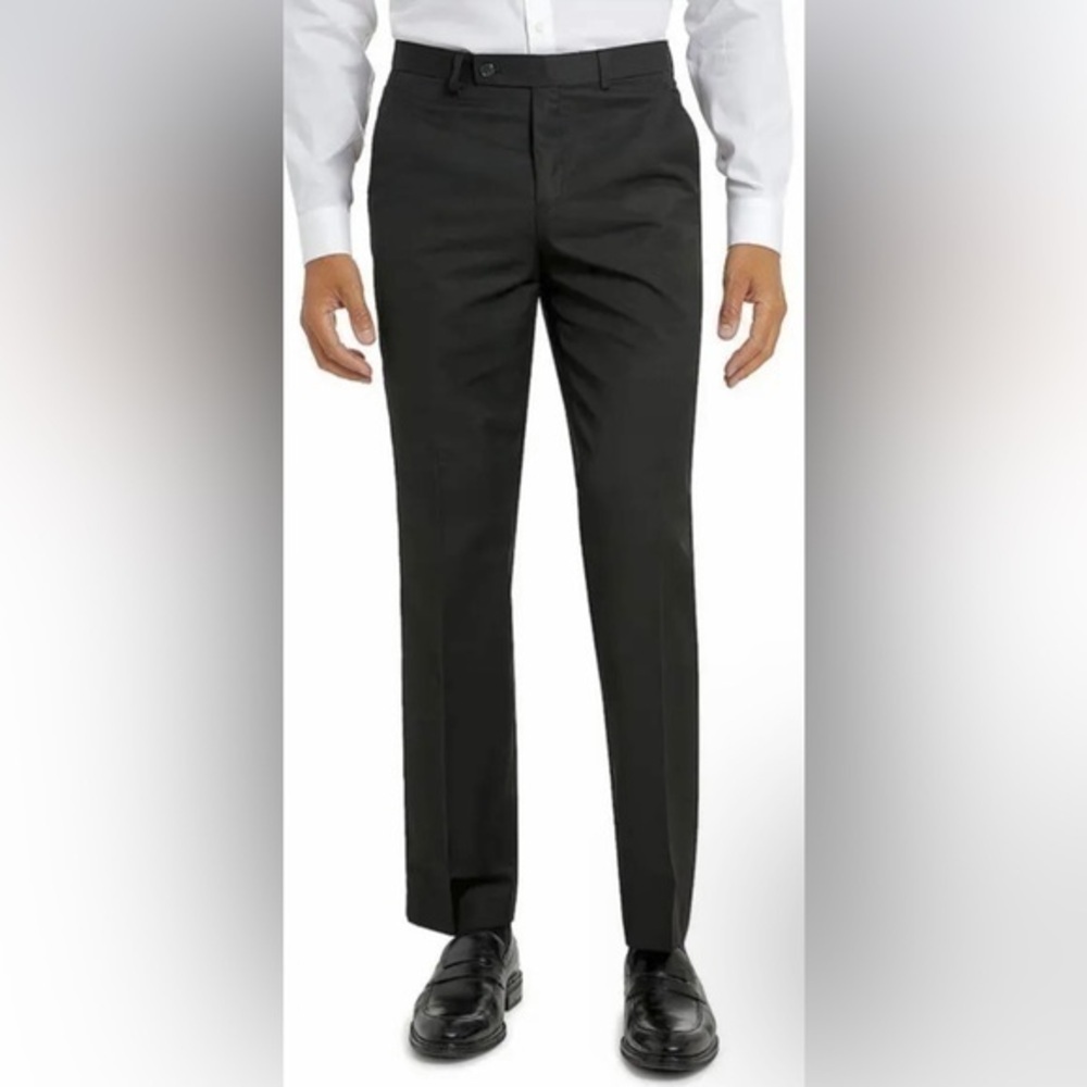 Van Heusen 40 x 32 Dark Gray Manvell Suit Separates Regular Fit Dress Pants - Picture 1 of 10
